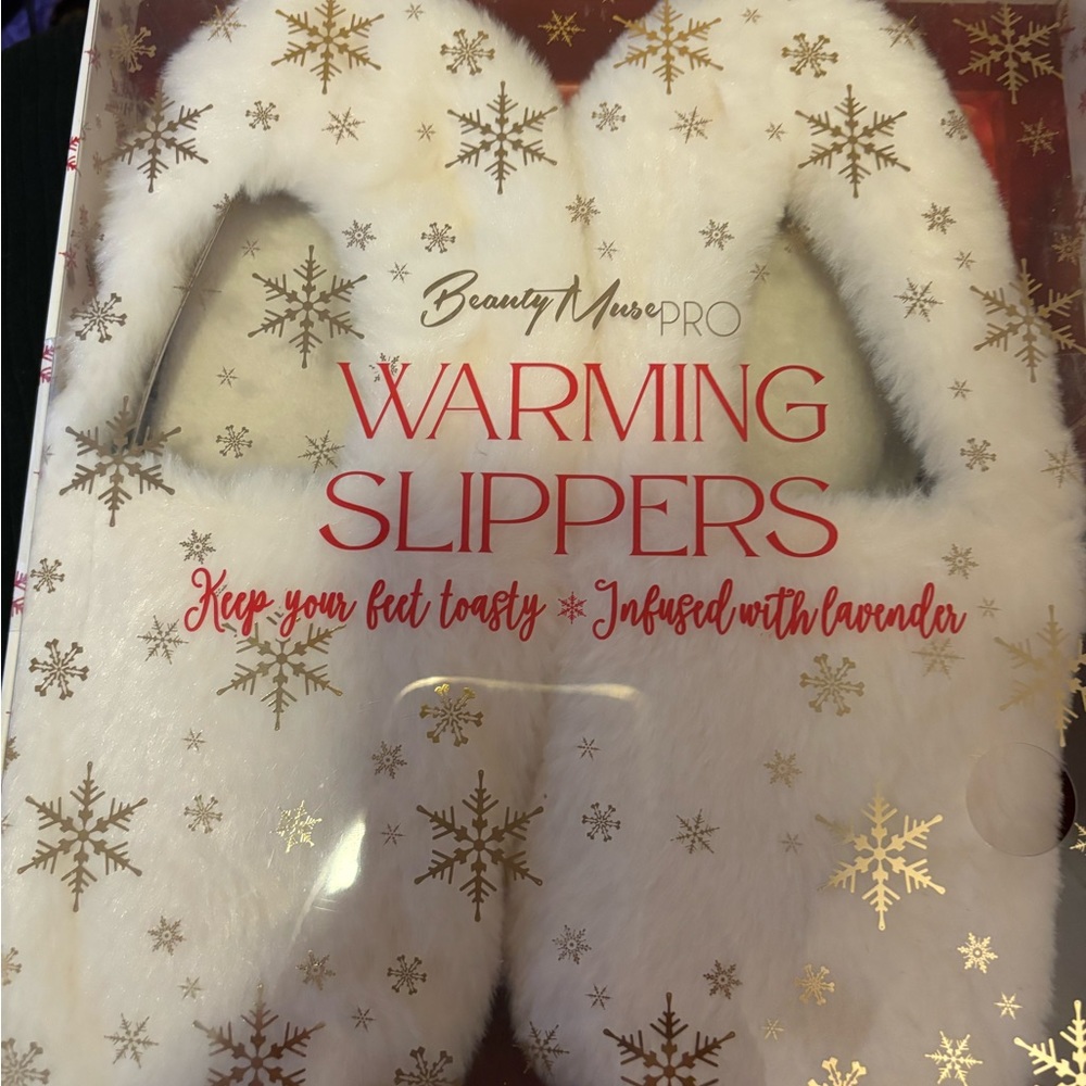 Beauty Muse, warming slippers!Lavender infused.